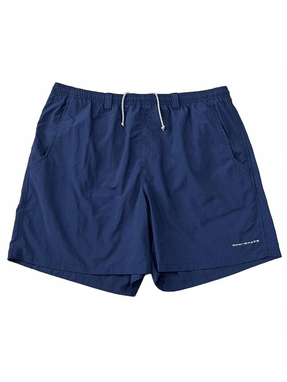 Columbia PFG Mens Backcast III Shorts 6” Blue Size XL